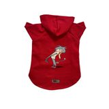 monopetz Kapişonlu Polar Sweatshirt Köpek ve Kedi Kıyafeti & Elbisesi Kırmızı IR005 M