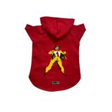 monopetz Kapişonlu Polar Sweatshirt Köpek ve Kedi Kıyafeti & Elbisesi Kırmızı Mask S