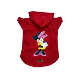 monopetz Kapişonlu Polar Sweatshirt Köpek ve Kedi Kıyafeti & Elbisesi Kırmızı Minnie XL