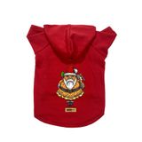 monopetz Kapişonlu Polar Sweatshirt Köpek ve Kedi Kıyafeti & Elbisesi - Kırmızı Pizza Baba L Beden