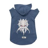 monopetz Kapişonlu Polar Sweatshirt Köpek ve Kedi Kıyafeti & Elbisesi - Lacivert Flying Monster M Beden