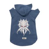 monopetz Kapişonlu Polar Sweatshirt Köpek ve Kedi Kıyafeti & Elbisesi - Lacivert Flying Monster XS Beden