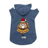 monopetz Kapişonlu Polar Sweatshirt Köpek ve Kedi Kıyafeti & Elbisesi - Lacivert Pizza Baba L Beden