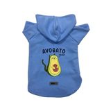 monopetz Kapişonlu Polar Sweatshirt Köpek ve Kedi Kıyafeti & Elbisesi Mavi Avogato L