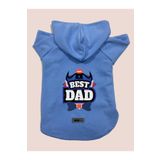 monopetz Kapişonlu Polar Sweatshirt Köpek ve Kedi Kıyafeti & Elbisesi - Mavi Best Dad S Beden