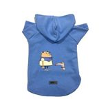 monopetz Kapişonlu Polar Sweatshirt Köpek ve Kedi Kıyafeti & Elbisesi Mavi Cando L