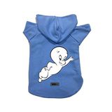 monopetz Kapişonlu Polar Sweatshirt Köpek ve Kedi Kıyafeti & Elbisesi - Mavi Casper M Beden