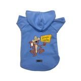 monopetz Kapişonlu Polar Sweatshirt Köpek ve Kedi Kıyafeti & Elbisesi Mavi Coiote M