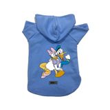 monopetz Kapişonlu Polar Sweatshirt Köpek ve Kedi Kıyafeti & Elbisesi Mavi Deysi Donald S