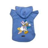 monopetz Kapişonlu Polar Sweatshirt Köpek ve Kedi Kıyafeti & Elbisesi Mavi Deysi Donald XL