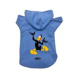 monopetz Kapişonlu Polar Sweatshirt Köpek ve Kedi Kıyafeti & Elbisesi Mavi Duffy XL
