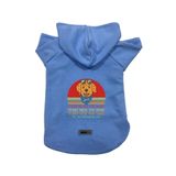 monopetz Kapişonlu Polar Sweatshirt Köpek ve Kedi Kıyafeti & Elbisesi Mavi Every Snack You Make XL