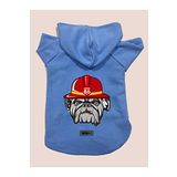 monopetz Kapişonlu Polar Sweatshirt Köpek ve Kedi Kıyafeti & Elbisesi - Mavi Firemen L Beden