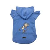 monopetz Kapişonlu Polar Sweatshirt Köpek ve Kedi Kıyafeti & Elbisesi Mavi IR005 XL