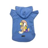 monopetz Kapişonlu Polar Sweatshirt Köpek ve Kedi Kıyafeti & Elbisesi Mavi Lola M