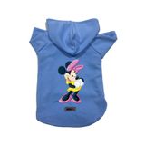 monopetz Kapişonlu Polar Sweatshirt Köpek ve Kedi Kıyafeti & Elbisesi Mavi Minnie M