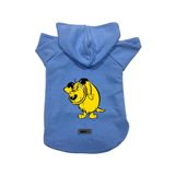 monopetz Kapişonlu Polar Sweatshirt Köpek ve Kedi Kıyafeti & Elbisesi Mavi Rabugento L