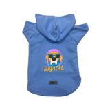 monopetz Kapişonlu Polar Sweatshirt Köpek ve Kedi Kıyafeti & Elbisesi Mavi Radical S