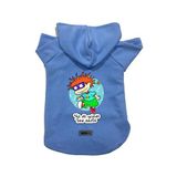 monopetz Kapişonlu Polar Sweatshirt Köpek ve Kedi Kıyafeti & Elbisesi Mavi Rugrats Carlitos S
