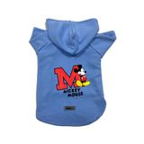monopetz Kapişonlu Polar Sweatshirt Köpek ve Kedi Kıyafeti & Elbisesi Mavi Yeni Mickey 2 M