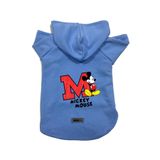 monopetz Kapişonlu Polar Sweatshirt Köpek ve Kedi Kıyafeti & Elbisesi Mavi Yeni Mickey 2 S