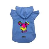 monopetz Kapişonlu Polar Sweatshirt Köpek ve Kedi Kıyafeti & Elbisesi Mavi Yeni Mickey Mouse 2 L