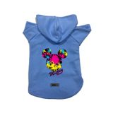 monopetz Kapişonlu Polar Sweatshirt Köpek ve Kedi Kıyafeti & Elbisesi Mavi Yeni Mickey Mouse 2 XL