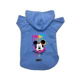 monopetz Kapişonlu Polar Sweatshirt Köpek Ve Kedi Kıyafeti & Elbisesi Mavi Yeni Mickey Mouse XL