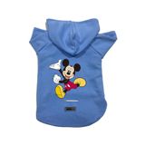 monopetz Kapişonlu Polar Sweatshirt Köpek ve Kedi Kıyafeti & Elbisesi Mavi Yeni Mickey XL