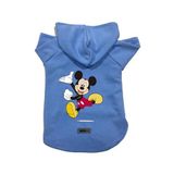 monopetz Kapişonlu Polar Sweatshirt Köpek ve Kedi Kıyafeti & Elbisesi Mavi Yeni Mickey XS