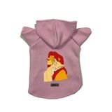monopetz Kapişonlu Polar Sweatshirt Köpek Ve Kedi Kıyafeti & Elbisesi Pembe Aslan Kral S