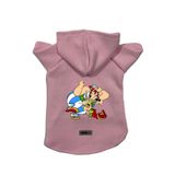 monopetz Kapişonlu Polar Sweatshirt Köpek ve Kedi Kıyafeti & Elbisesi Pembe Astrix Obelix L