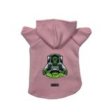 monopetz Kapişonlu Polar Sweatshirt Köpek Ve Kedi Kıyafeti & Elbisesi Pembe Astronot Frankenstein L