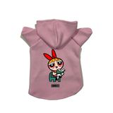 monopetz Kapişonlu Polar Sweatshirt Köpek ve Kedi Kıyafeti & Elbisesi Pembe Blossom M
