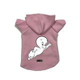 monopetz Kapişonlu Polar Sweatshirt Köpek ve Kedi Kıyafeti & Elbisesi - Pembe Casper L Beden