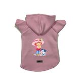 monopetz Kapişonlu Polar Sweatshirt Köpek ve Kedi Kıyafeti & Elbisesi Pembe Çilek Kız S