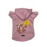monopetz Kapişonlu Polar Sweatshirt Köpek ve Kedi Kıyafeti & Elbisesi Pembe Coiote M