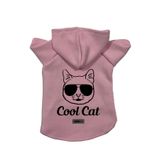 monopetz Kapişonlu Polar Sweatshirt Köpek ve Kedi Kıyafeti & Elbisesi Pembe Cool cat M
