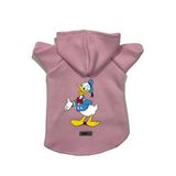 monopetz Kapişonlu Polar Sweatshirt Köpek Ve Kedi Kıyafeti & Elbisesi Pembe Donald S