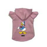 monopetz Kapişonlu Polar Sweatshirt Köpek Ve Kedi Kıyafeti & Elbisesi Pembe Donald XL