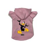 monopetz Kapişonlu Polar Sweatshirt Köpek ve Kedi Kıyafeti & Elbisesi Pembe Duffy XS