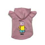 monopetz Kapişonlu Polar Sweatshirt Köpek ve Kedi Kıyafeti & Elbisesi Pembe Ed S