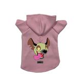 monopetz Kapişonlu Polar Sweatshirt Köpek Ve Kedi Kıyafeti & Elbisesi Pembe Ed001 XL
