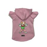 monopetz Kapişonlu Polar Sweatshirt Köpek ve Kedi Kıyafeti & Elbisesi Pembe Evil Clown L