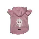 monopetz Kapişonlu Polar Sweatshirt Köpek ve Kedi Kıyafeti & Elbisesi - Pembe Flying Monster L Beden