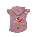 monopetz Kapişonlu Polar Sweatshirt Köpek ve Kedi Kıyafeti & Elbisesi Pembe Fog Horn M