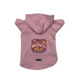 monopetz Kapişonlu Polar Sweatshirt Köpek ve Kedi Kıyafeti & Elbisesi Pembe Happy Halloween XL