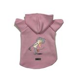 monopetz Kapişonlu Polar Sweatshirt Köpek ve Kedi Kıyafeti & Elbisesi Pembe IR005 S