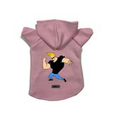 monopetz Kapişonlu Polar Sweatshirt Köpek Ve Kedi Kıyafeti & Elbisesi Pembe Johny Bravo S
