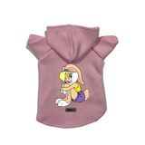 monopetz Kapişonlu Polar Sweatshirt Köpek ve Kedi Kıyafeti & Elbisesi Pembe Lola M
